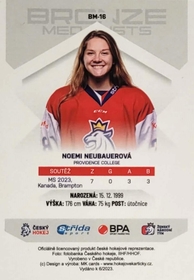 Noemi Neubauerová 2022/23 MK Bronze Medalists Woman PROMO ražba
