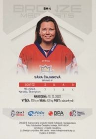 Sára Čajanová 2022/23 MK Bronze Medalists Woman PROMO ražba