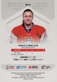 Vendula Přibylová 2022/23 MK Bronze Medalists Woman PROMO ražba