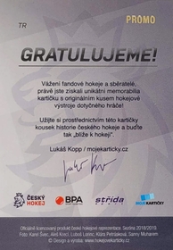 Tomáš Rolinek 2018/19 MK Národní tým GUM Gloves