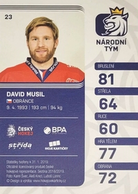 David Musil 2018/19 MK Paraler GOLD PROMO