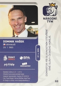 Dominik Hašek 2018/19 MK Paraler GOLD PROMO