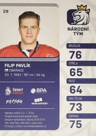 Filip Pavlík 2018/19 MK Paraler GOLD PROMO