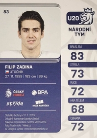 Filip Zadina 2018/19 MK Paraler GOLD PROMO