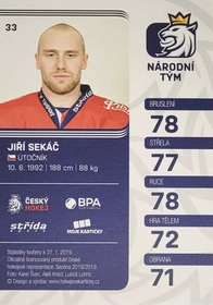Jiří Sekáč 2018/19 MK Paraler GOLD PROMO