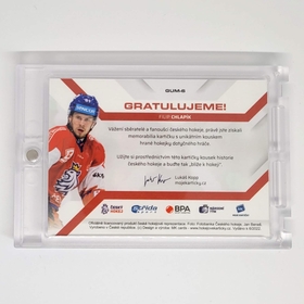 Filip Chlapík 2021/22 MK Národní tým Game used stick PROMO