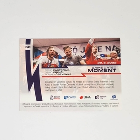 David Pastrňák, David Krejčí, Roman Červenka 2023 MK Národní tým First Day Issue