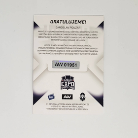 Jaroslav Pouzar 2024 MK EXPO Kladno Autograph + certifikát AW