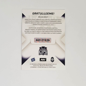 Milan Nový 2024 MK EXPO Kladno Autograph + certifikát AW
