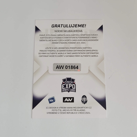 Noemi Neubauerová 2024 MK EXPO Kladno Autograph + certifikát AW