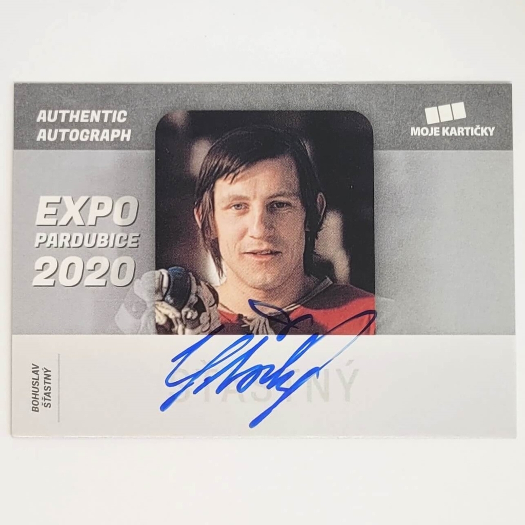 Bohuslav Šťastný 2020 MK EXPO Pardubice Autograph