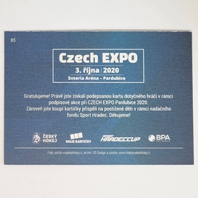 Bohuslav Šťastný 2020 MK EXPO Pardubice Autograph