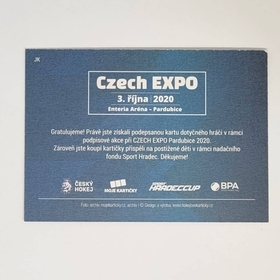 Jaroslav Kudrna 2020 MK EXPO Pardubice Autograph