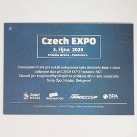 Jiří Šejba 2020 MK EXPO Pardubice Autograph