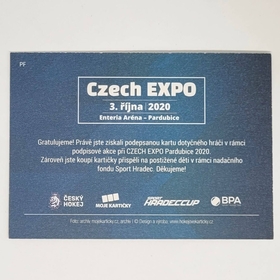 Pavel Francouz 2020 MK EXPO Pardubice Autograph