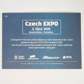 Vladimír Martinec 2020 MK EXPO Pardubice Autograph
