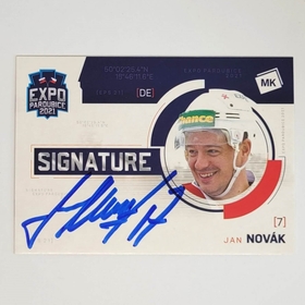 Jan Novák 2021 MK EXPO Pardubice Autograph