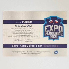 Peter Pucher 2021 MK EXPO Pardubice Autograph