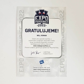 Roman Will 2022 MK EXPO Pardubice Autograph