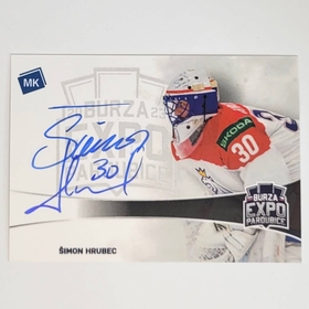 Šimon Hrubec 2023 MK EXPO Pardubice Autograph