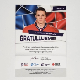 Dominik Kubalík 2022/23 MK National Pride Signatures PROMO
