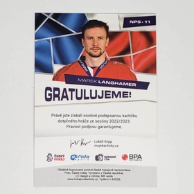 Marek Langhamer 2022/23 MK National Pride Signatures PROMO