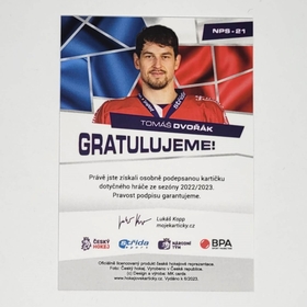 Tomáš Dvořák 2022/23 MK National Pride Signatures PROMO