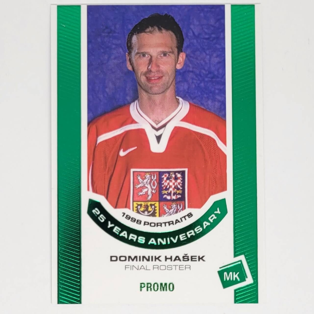 Dominik Hašek 2022/23 MK 25 years aniversary GREEN promo