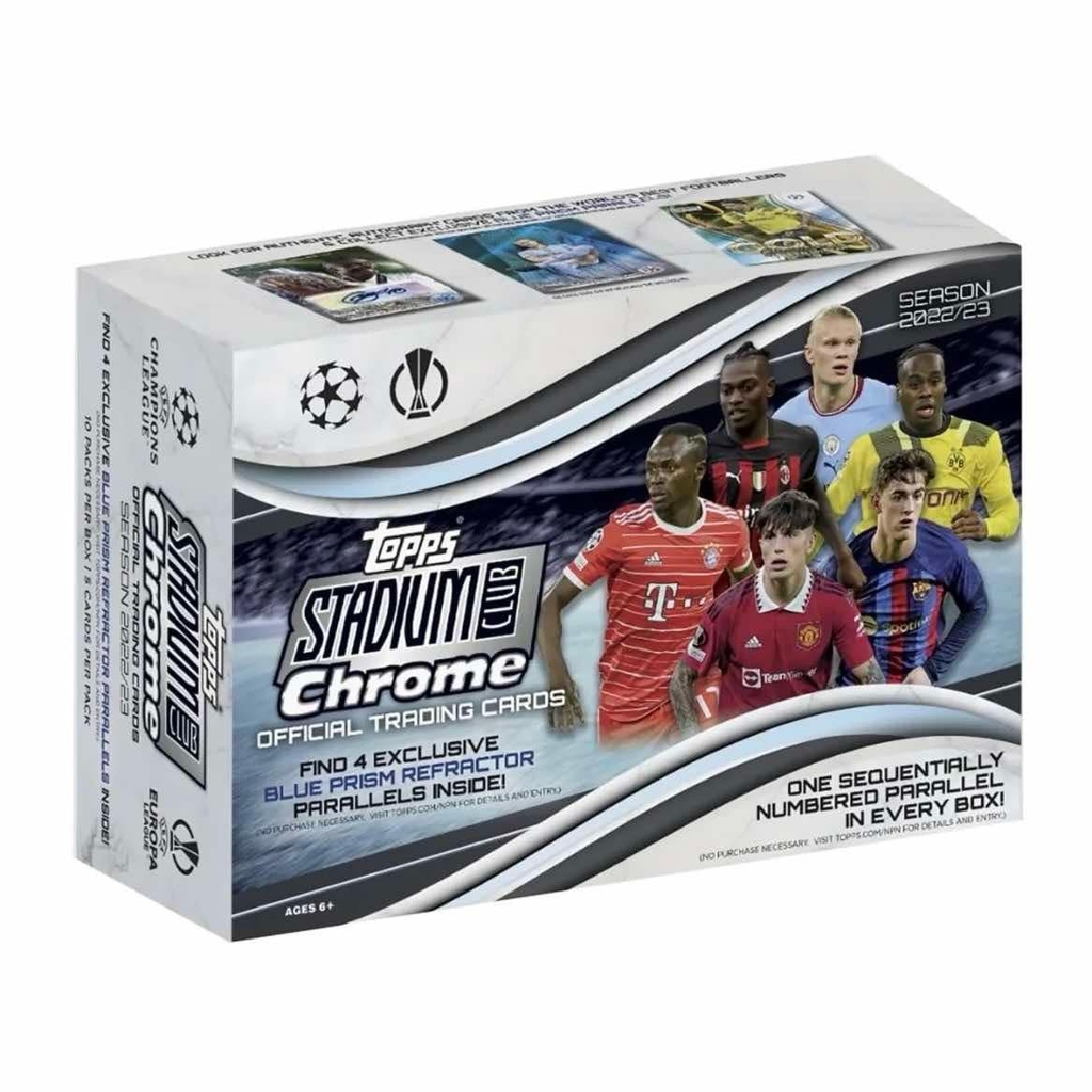  2022/23 Topps Stadium Club Chrome UEFA Club Competitions Soccer Giant Box