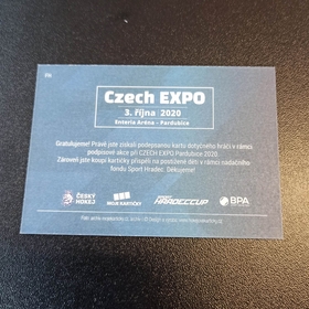 Filip Hronek 2020 MK EXPO Pardubice  podpisová kartička 2