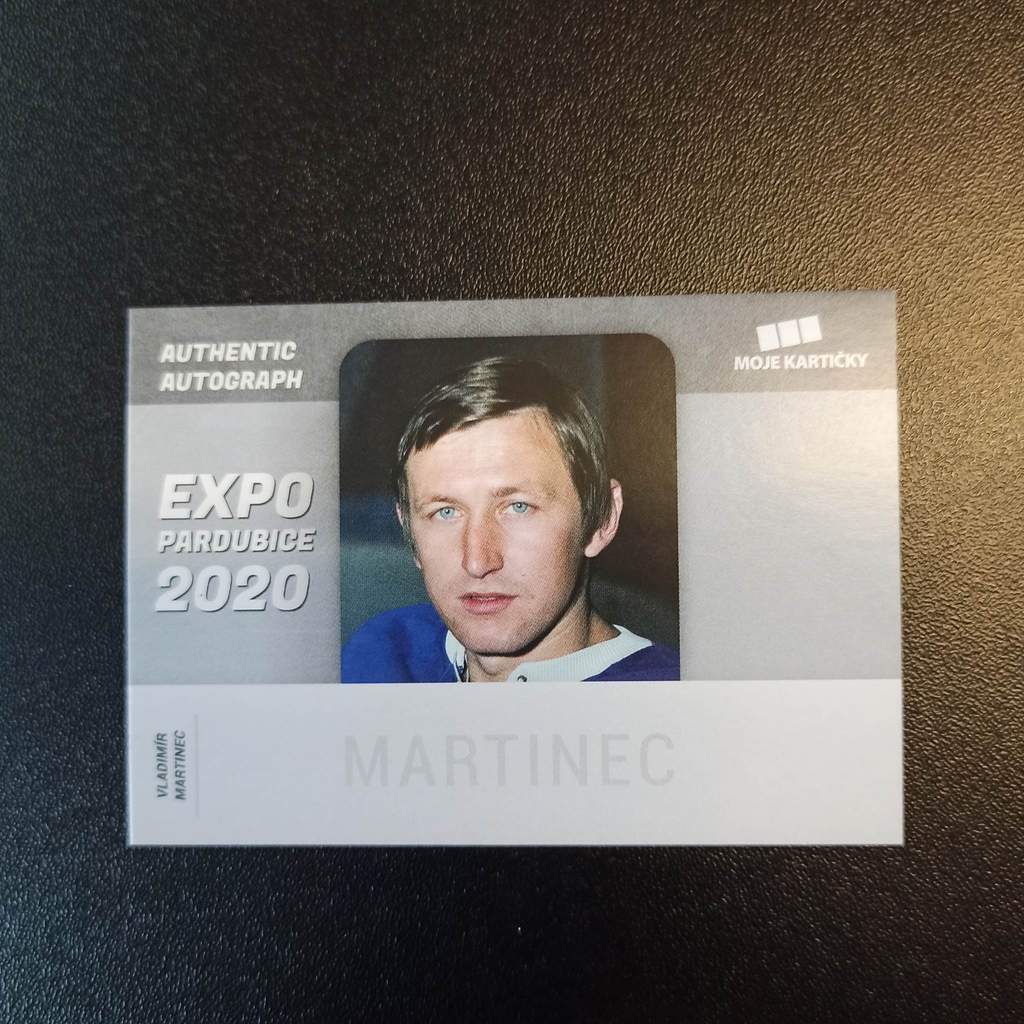Vladimír Martinec 2020 MK EXPO Pardubice podpisová kartička