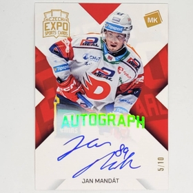 Jan Mandát 2024 MK EXPO Pardubice Autograph Gold Rainbow 