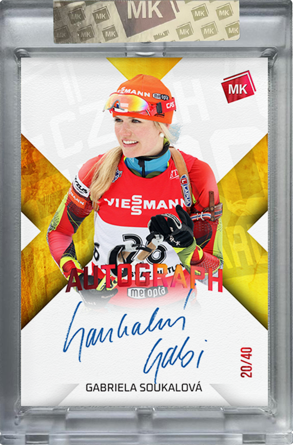  Gabriela Soukalová 2025 MK EXPO Autograph RED xx/40