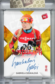  Gabriela Soukalová 2025 MK EXPO Autograph RED xx/40