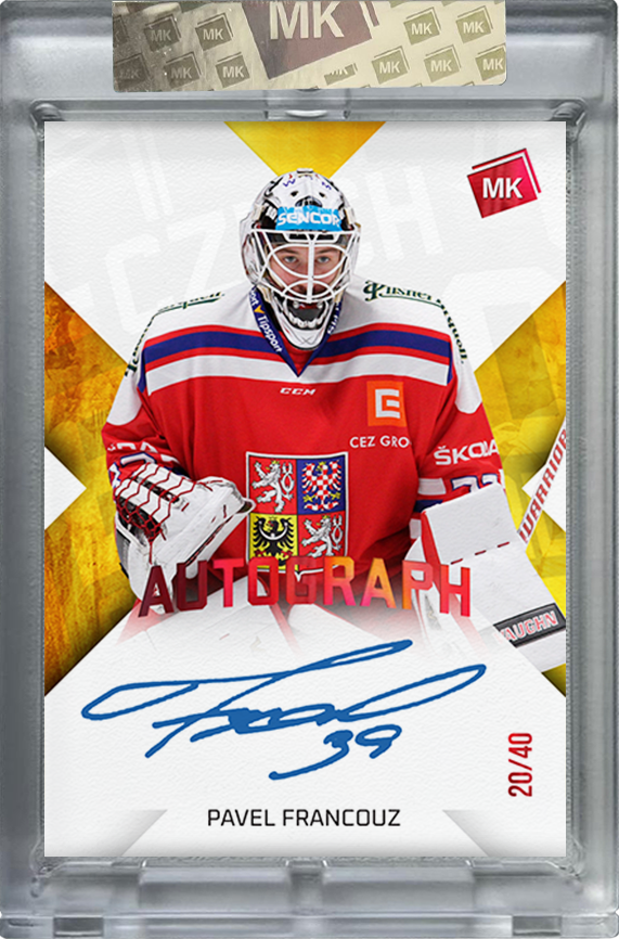 Pavel Francouz 2025 MK EXPO Autograph RED xx/40