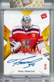 Pavel Francouz 2025 MK EXPO Autograph RED xx/40