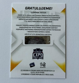 Dominik Hašek 2025 MK EXPO