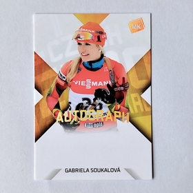 Gabriela Soukalová 2025 MK EXPO podpisová kartička