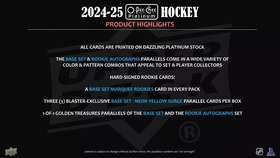  2024/25 UD O-Pee-Chee Platinum Blaster box