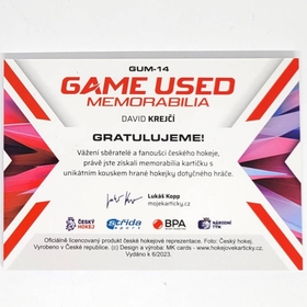 David Krejčí 2022/23 MK Národní tým GUM Stick