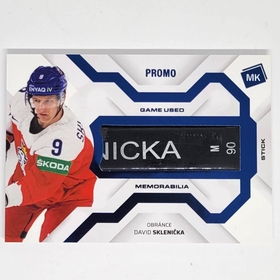 David Sklenička 2021/22 MK Národní tým Game used stick PROMO