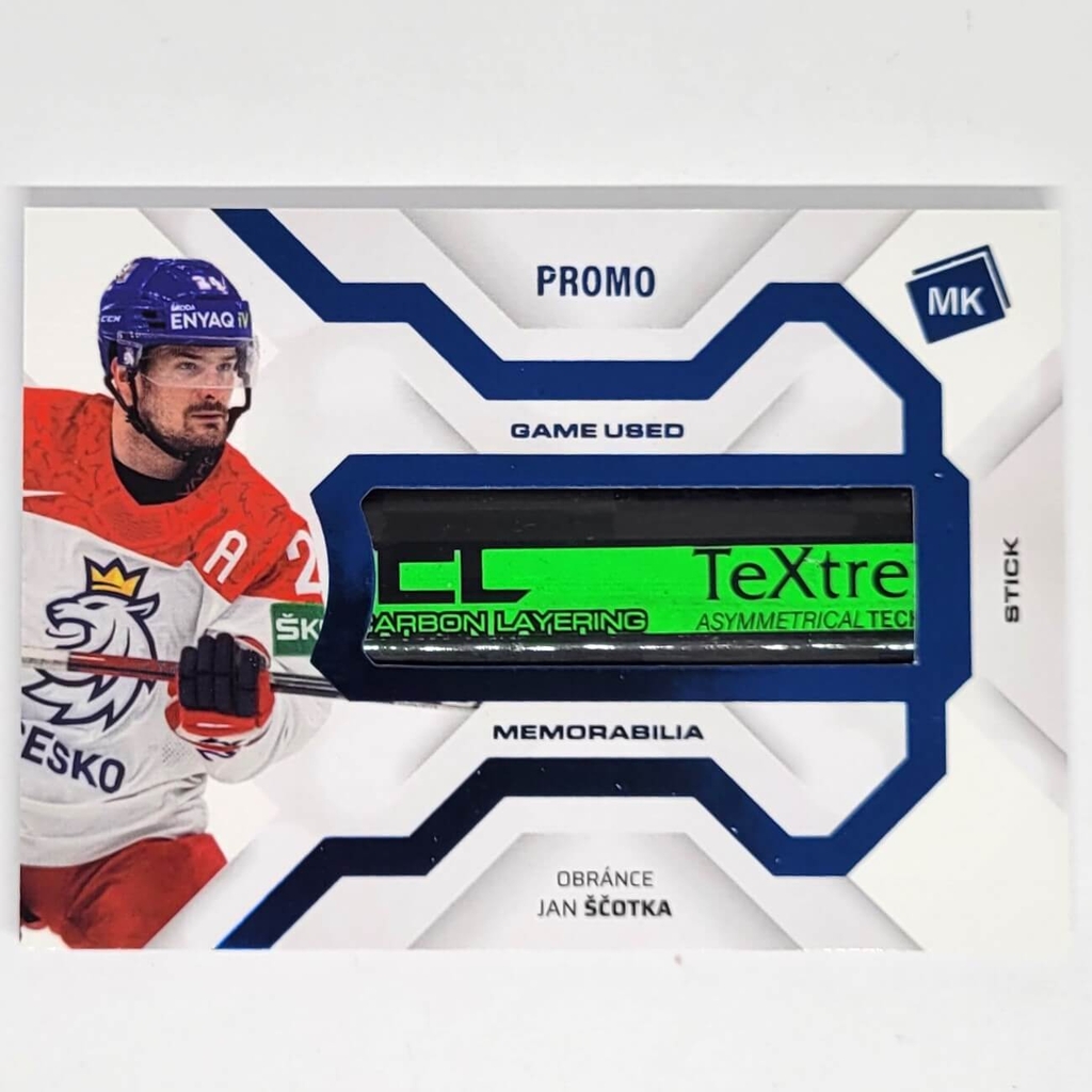 Jan Ščotka 2021/22 MK Národní tým Game used stick PROMO