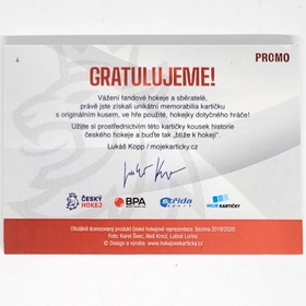 Milan Doudera 2020 MK CZECH EXPO Game used stick - PROMO