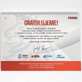 Vladimír Růžička 2020 MK CZECH EXPO Game used stick - PROMO