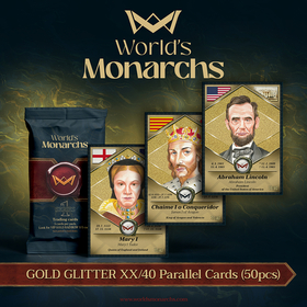 Worlds Monarchs cards series 1 - gold glitter 