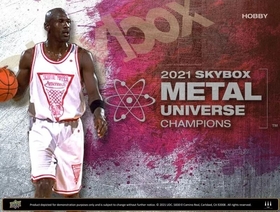  2021 UD Skybox Metal Universe Champions Hobby balíček 
