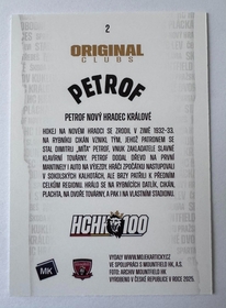 Petrof Nový Hradec Králové 2025 MK 100 let na soutoku