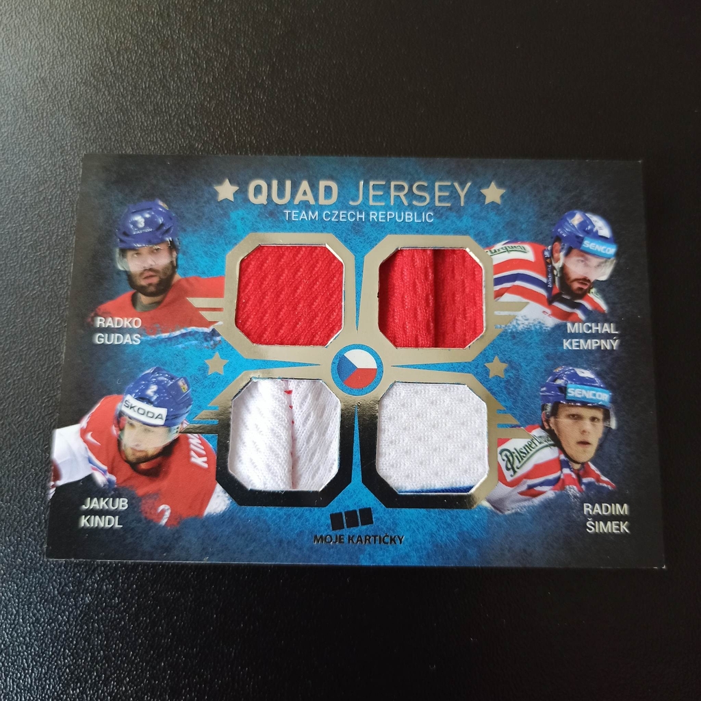 Gudas, Kempný, Kindl, Šimek 2017 MK QUAD PATCH PROMO xx/10 1