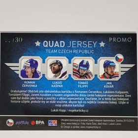 Červenka, Kašpar, Filippi, Kovář 2015/16 MK QUAD JERSEY PROMO xx/30