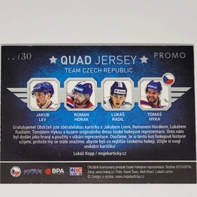 Lev, Horák, Radil, Hyka 2015/16 MK QUAD JERSEY PROMO xx/30
